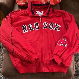 Vintage Majestic Red-Sox BaseballJacket